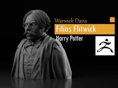 Warwick Davis - Filius Flitwick - Harry Potter 3D print model