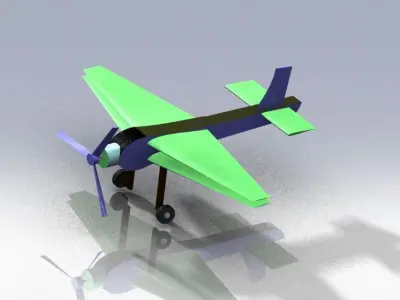 Toy plane Free 3D model