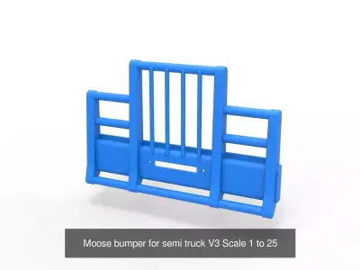 Moose bumpers Set for semi truck 3D Model Pack
