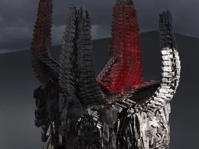 Alien Spine Tower Claw   3D model