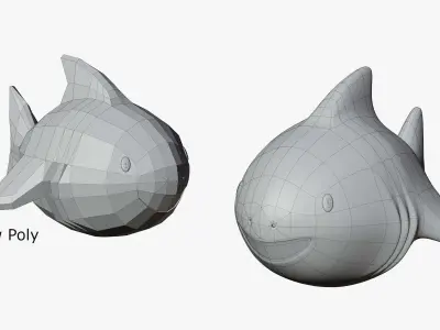 Toy Shark 3D model