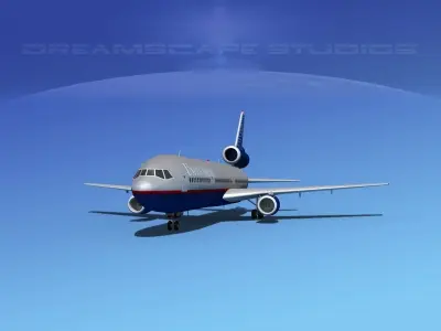 Douglas DC-10 United 2 3D model