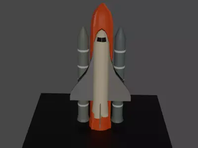 Space Shuttle Free low-poly 3D model purchase