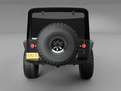 Jeep Wrangler TJ Unlimited 3D model