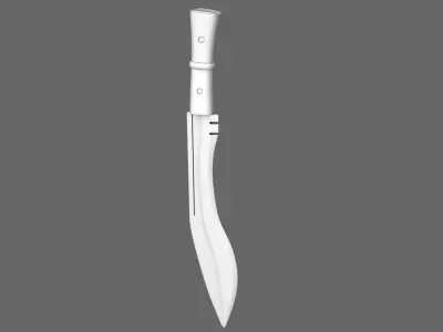 Cyborg Combat Knife Free 3D model