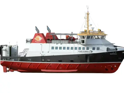 Ro-Pax Ferry RWB 3D model