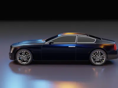 Car - Cadillac Low-poly 3D model