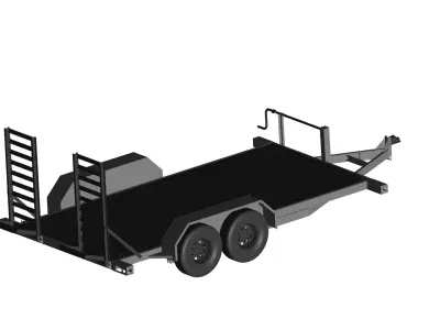 truck Trailer 3D model purchase
