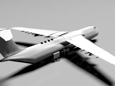 Airplane transport aircraft 3D model