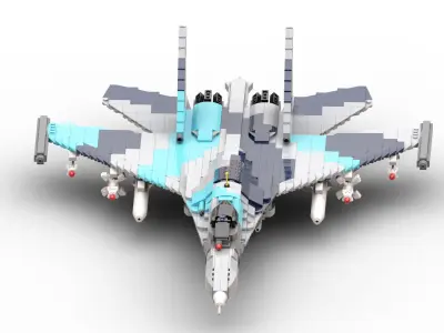 MocBricks3D - Lego SU-35 3D print model