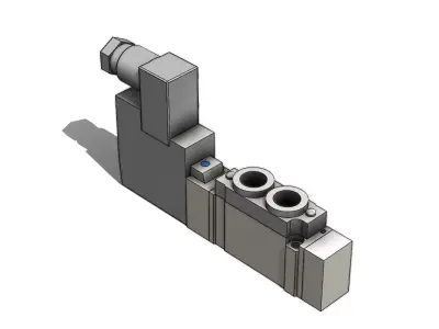 Valvula Solenoide SMC SY5120 3DZ 01 Solenoid Valve 3D model