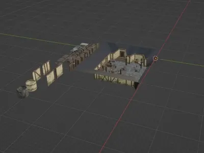 Medieval Tavern Assets  3D model