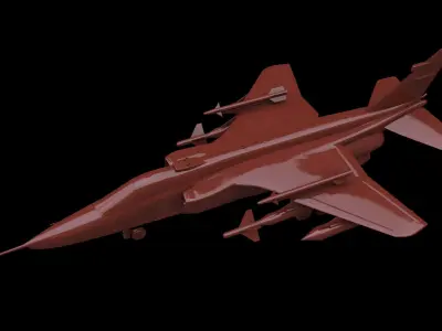 SEPECAT Jaguar GR1 Free low-poly 3D model