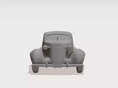 Vintage Cruise Toy Car Kid-Friendly Cartoon 3D Printable 3D print model