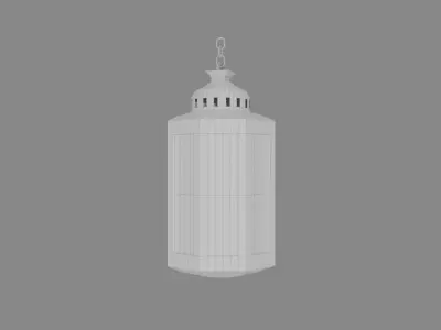 Old Lantern 3D model 4