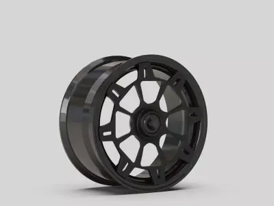 Rims wheel tuning part carbon 3D model