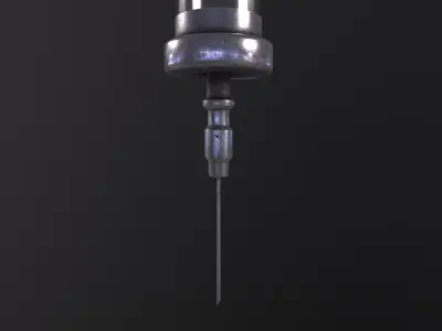 Syringe 3D Model Low-poly 3D model
