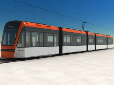  Low-floor light rail vehicle Variobahn Bybanen V1 