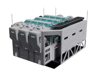 Sci-fi Warehouse 3D model purchase
