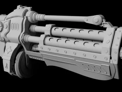 Modified Boomshot Grenade Launcher 3D model