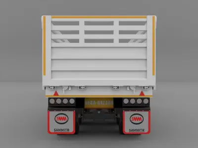 ISUZU DECA-FXZ360 Trailer Dump 3D model
