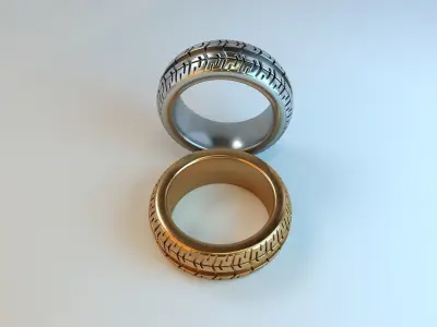 Ring car wheel 3D print model