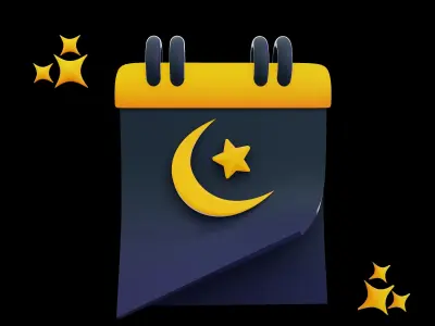 RAMADHAN ICON 3D SET 3D model