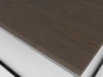 Coffe Table Wood-Steel industrial 3D model