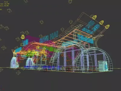 Exhibition - Area -6X30-3DMAX2009-022 3D model