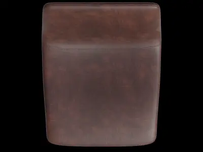 Faux Leather Bar Stool Low-poly 3D model