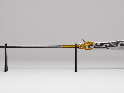 Spear - Ancient Chinese Weapon Low-poly 3D model