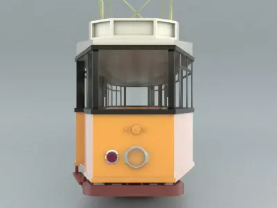 laos Rotterdam Tram 1929 3D model