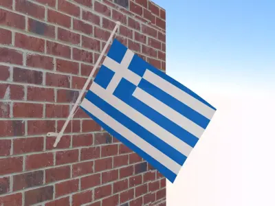 Flag of Greece 3D model