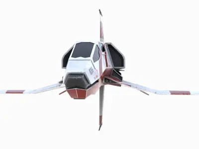 Space Fighter Low-poly 3D model buy