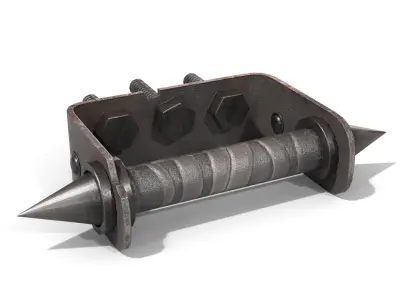 Homemade Brass Knuckles Low-poly 3D model