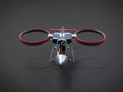 AorStars helicopter Low-poly 3D model