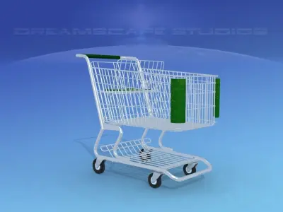 Shopping Cart 3D model 13