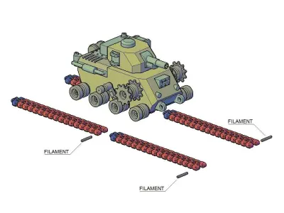 TANK OLD MODEL 3D print model