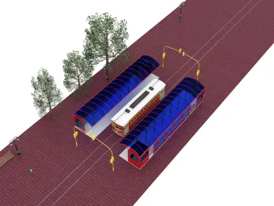 Nostaljic Tram 4K 3D model