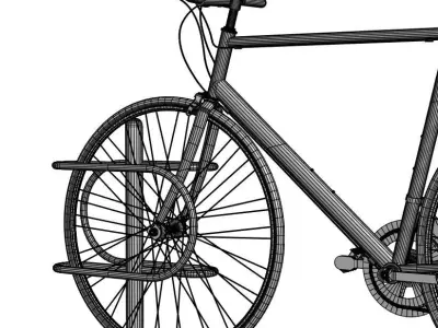 Bike with rack 3D model