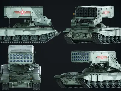 TOS-1A Solntsepyok 3D model