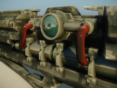 Futuristic shotgun Free low-poly 3D model