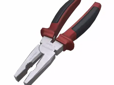 Pilash Plier Tool Low Poly Low-poly 3D model