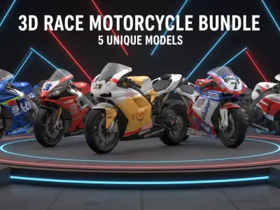 Superbike Legends Bundle  5 Elite 3D Models 3D Model Pack