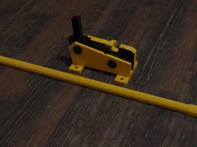 Rebar Cutter Low-poly 3D model