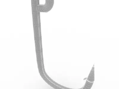 Fishing Hook 3D model shop