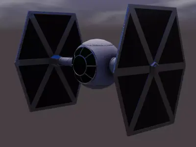 The TIE Fighter 3D model