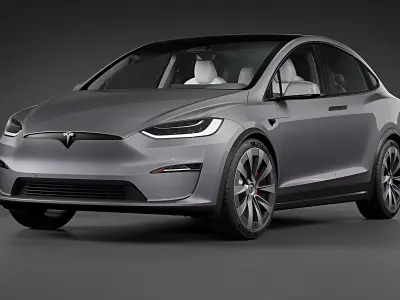 2021 Tesla Model X Plaid 3D model
