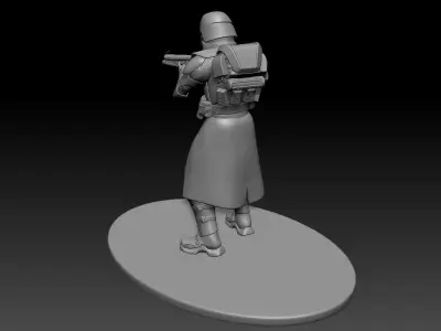 star wars 3d printable clone Galactic Marine Pose 5 3D print model