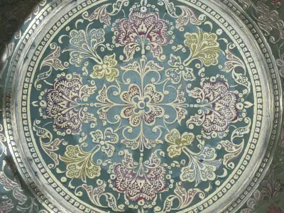 Brass Ornate Tray 3D model